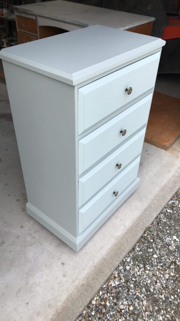 Antique drawers green bronze handles Cromwell
