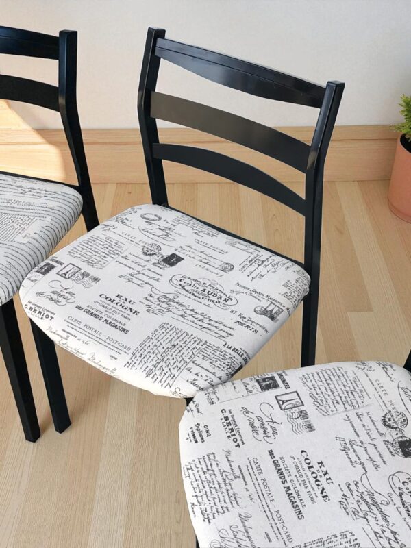 Black French vintage chairs